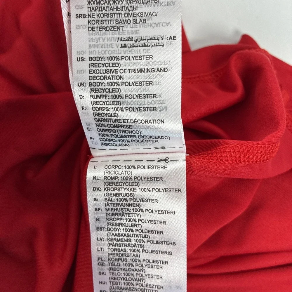 New Mens Adidas Team Hoodie 1/4 Zip Size Small NWT Red White $45 Lightweight